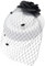 Ro Rox Damen Ruby Rose net Jahrgang 1940 ist 1950 Fascinator Klassiker Hochzeit Party-Hut einheitsgröße weiß schwarz