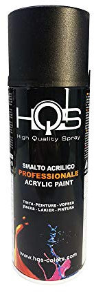 Quattroerre Peinture Spray HQS vernis acrylique noir mat 400 ml pour voiture