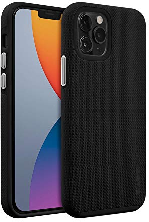 LAUT - Shield case für die iPhone 12 / iPhone 12 Pro | Ultraleicht und Superdünn | Aufprallschutz bis zu 13 Fuß/4 Meter| Antimikrobielle Hülle • Black