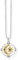 Thomas Sabo Damen Halskette mit Anhänger, Stern und Mond, Bicolor 50cm