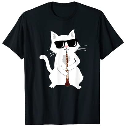Katze spielt Oboe T-Shirt