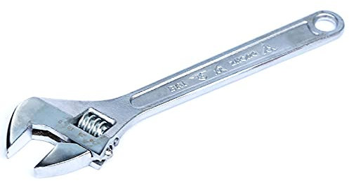 Adjustable Wrench 600Mm Shifting Spanner Adjustable Spanner with Wide Jaw Rubber Non-Slip Handle And Scale,Spanner for Tightening Or Loosening Nuts And Bolts