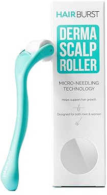HAIR BURST Microneedling Roller für Haarwachstum – 0,25 mm für Kopfhautroller Kopfhaut – Stimuliert Haarfollikel, fördert Kollagen & stärkt dünner werdendes Haar – Schmerzfreie Anwendung