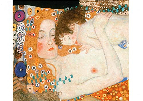 Kunstkarte Gustav Klimt Mutter und Kind