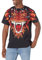 Liquid Blue Herren Fantasy Dragon Head All Over Print T-Shirt, schwarz, Groß