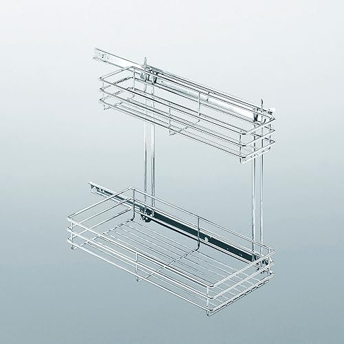 SOTECH Extracción de fregadero II gris plateado incl. guía utilizable a la izquierda o a la derecha Extracción de mueble bajo