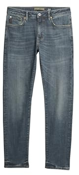 Superdry Herren Organic Cotton Vintage Slim Jeans mit schmaler Passform