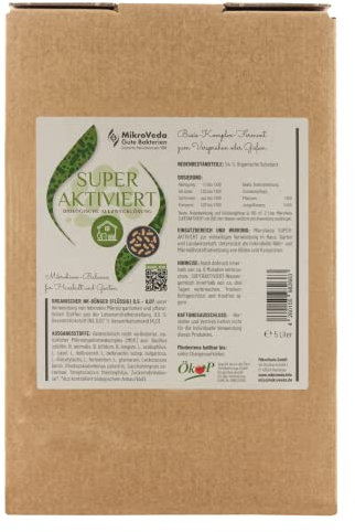 MikroVeda STAMMLÖSUNG SUPERAKTIVIERT 5l, Effektive Mikroorganismen, Bodenaktivator, Bodenbakterien, Dünger, probiotisches Universalmittel