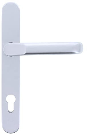 ToniTec VARIO Halbgarnitur Silber Drücker Innen/Außen PZ 92 mm mit variablen Schraublöchern