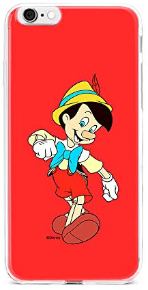 ERT GROUP Handyhülle für iPhone 6/6S Original und offiziell Lizenziertes Disney Muster Pinocchio 001 optimal an die Form des Handy angepasst, hülle aus TPU