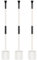 Pelopy 3 Set Golf Flagsticks, Portable Mini Golf Flag Sticks and Cups, 2 Section Design, ABS Plastic, White, Compatible with Existing Golf Cups