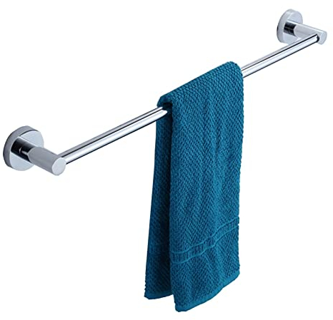 Einzelne Handtuchstange, 304 Edelstahl Wandmontierter runder Handtuchhalter, 90 cm 100 cm 110 cm 120 cm Lange Turmstangen für Badezimmer und Küche, poliertes Silber-Finish (Size : 120cm)