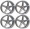 4x MB Design Felgen KV1S 9.5Jx21 ET38 5x108 Silber kompatibel mit Jaguar E-Pace F-Pace XF