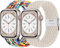 2ST Geflochtens Solo Loop Band für Apple Watch Armband 41mm 40mm 45mm 44mm 49mm 42mm 46mm 38mm,Dehnbarer Nylon Strap Armbänder für die iWatch series 10 9 8 7 6 5 4 3 se Ultra Herren/Damen