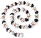 Boutigem Weihnachtliche Schneemann-Lampwork-Perlen, handgefertigt, niedlich, zum Aufhängen, Ornament, Perlen für Schmuckherstellung, Basteln, Heim-Party-Dekoration, 20 Stück