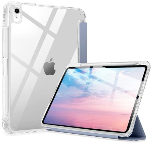 Miieadoo Custodia per iPad di 10a generazione - Cover rosa antiurto con portamatite integrato - Smart Auto Sleep/Wake (viola lavanda, iPad 10 Gen 2022)