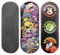 SPITBOARDS 34mm Fingerboard Deck - Real Wood (5-Layers) Classic Popsicle Street Shape - Size: 34 x 96 mm - Single Graphic Deck (Real Wear) - Optimized Concave - Freak Show