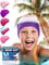 KIDVERSE Badekappe Kinder wasserdicht - Schwimmhaube Kinder mit Anti-Rutsch-Noppen - Badekappen für Schwimmer mit UV Schutz - Schwimmhaube Mädchen - Reißfeste Badehauben in verschiedenen Größen