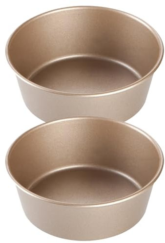 Obelunrp 4.5 '' Ramekins pour Le Four Ramekins Creme Brulee, 2pcs Air Fryer Moule d'oeuf Non bâton Pane Muffin Moules de Cuisson pour Les sandwichs à Muffins à œufs à l'œuf au Plat
