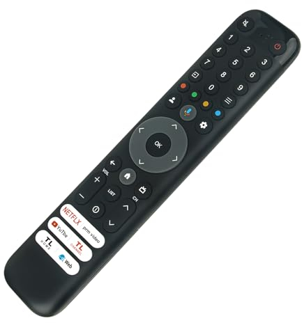 RC833-GUB1 VINABTY Remplacement de la télécommande Voice appropriée TCL Smart TV 65C845 50 55 75 65C745 43LC645 55C645 65C645 85C845 RC833GUB1