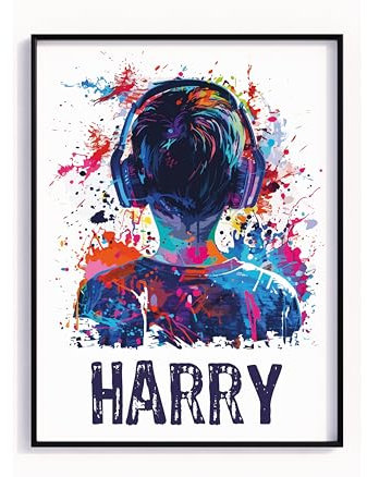 Gaming Prints Personalised Gaming Wall Art, Gaming Decor, Gamer Art, Teen Room Prints, Boys Bedroom Decor, Gamer Print, Video Games Room (A3 Print Only)