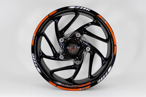 Felgenrand Aufkleber Felgenbett Motorrad kompatibel mit KTM 125 Duke X710152VA