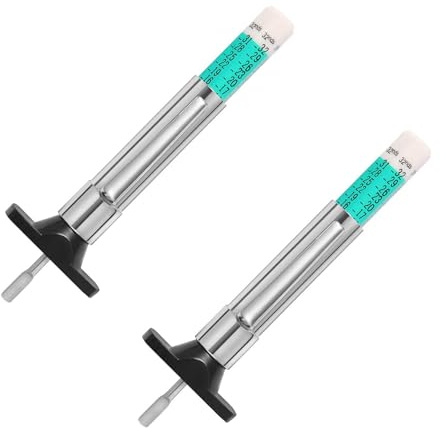 2 Pack Tyre Tread Depth Gauge UK Portable Vehicle Measure Tool Color Coded | Tyre Depth Measurement Tool, 25MM/32nds