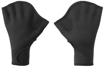 PATIKIL Gants De Natation, Gants Palmés Fitness Marin Résistance À l'eau Palmes De Natation pour Femmes Et Hommes Aquagym, M, Bleu Foncé