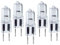 BULBEAWICK GY6.35 Halogenlampe 50W,G6.35 Bi-Pin Sockel,AC/DC 24V,Dimmbar,2800K Warmweiß,5er Pack G6.35 24V-150W