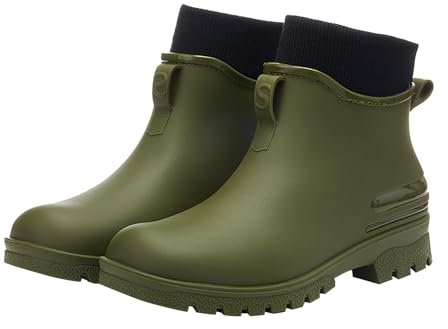 Stivali da caccia in pelle per uomo uomo donna pioggia slip scarpe casual stivali corti acqua caviglia moda all'aperto scarpe casual da uomo imbottite calde scarpe da pioggia stivali da lavoro uomo,