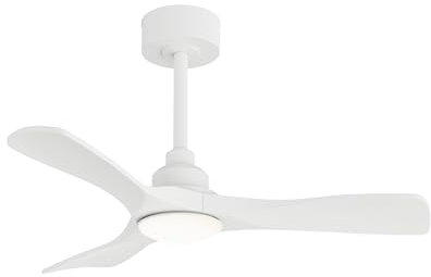 Sulion - Ventilador De Techo De Aspas DELIA S - Color Blanco- DC 21W IP44