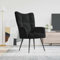 Myheimly Relaxsessel Sessel Polsterstuhl Stuhl Relaxstuhl Polstersessel Armsessel Ohrensessel Wohnzimmer Schwarz Samt