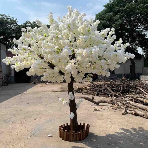 Artificial Cherry Blossom Tree,Lifelike Fake Plant, for Indoor/Outdoor Decoration, Ideal for Wishing Trees and Landscaping