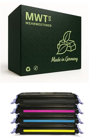 Mehrwegtoner Toner 4X Tonerpatrone kompatibel für HP Color LaserJet CM1015 CM1017 ersetzt Q6000A-03A 124A