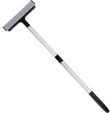 Xmccvt Outil De Nettoyage De Fenêtres Et De Vitres,Raclette Télescopique 2 en 1 | Essuie Vitre pour Pare Brise | pour Voiture Camion Pare-Brise Maison Salle de Bain Sol et Carrelage