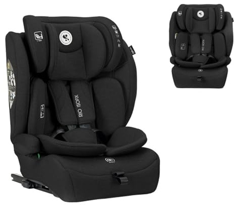 Lorelli Kindersitz Rio i-Size (76-150 cm) Isofix Top Tether Kissen verstellbar black