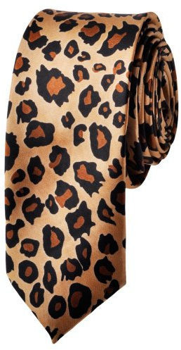 TOPTIE Corbata Leopardo Fina Modernas Corbatas Estrechas en Boda o Fiesta 57 x 2 pulgadas