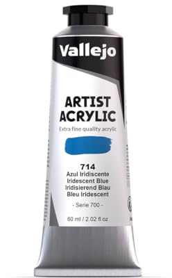 Vallejo : Artist Acrylic Paint : 60ml : Iridescent Blue