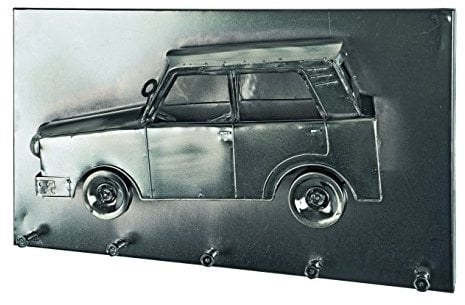 HAKU Möbel Wandgarderobe, 8 x 35 x H: 20 cm, schwarz Nickel