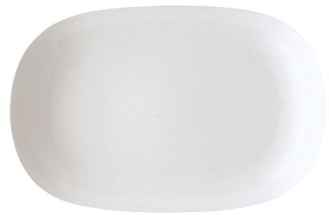 Arzberg 41382-800001-12732 Form 1382 Platte 32 cm, Porzellan, weiß, 33.79 x 22.6 x 4.39 cm