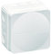 Wiska Combi 108/5 - Grey Waterproof Junction Box With 5 Pole 2.5mmsq Screw Terminal & 10 Self Sealing Cable Inlets (IP66 24A L:76 x W:76 x D:51mm)