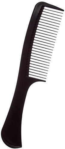 lamoda peine con mango, Negro, 21 cm