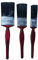 3 Pieces Paint Brush Set Quality Wooden Handles