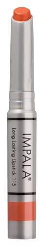 IMPALA | Longlasting Lippenstift Farbe Intensives Korallmetallic Nr. 115 | Dauerhafter Lippenstift, cremige Textur | Langanhaltend | Feuchtigkeitsspendender Lippenstift mit vollständiger Abdeckung