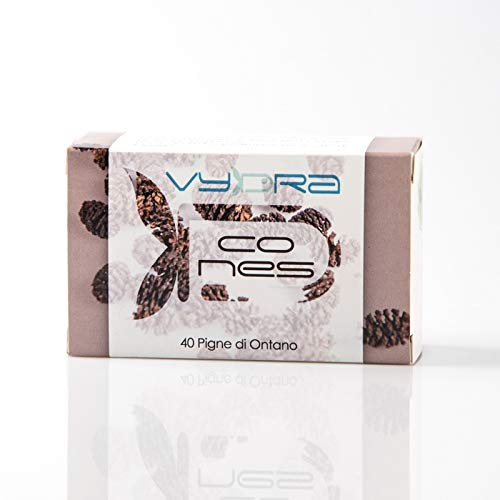 Vydra Cones 40 Ontano-Tannenzapfen, schwarz, für Aquarium mit Süßwasser