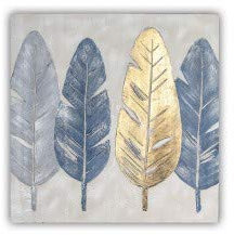 Casablanca Ölbild Ambience blau/gold/creme80x80cm