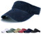 Earnmore Visor Cap - Baseball Kappe Visor Pferdeschwanz Cap Washed Outdoor Basecap Vintage Damen Baseballmütze Sonnenvisor Golf Tennis Freizeit Sommer Unisex Herren (Marine-A)