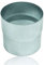 Zink Ablaufrohrverbinder 80 mm für Fallrohre mit gleichem Durchmesser, Titanzink Ablaufrohr Fallrohrverbinder DN 80
