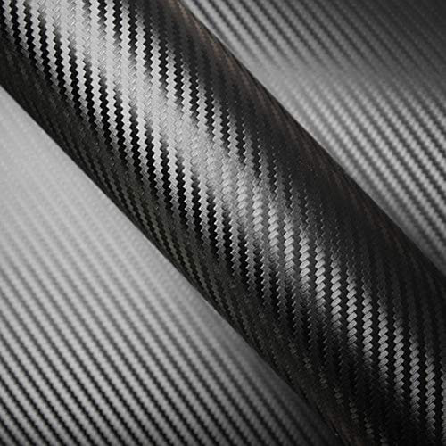 DIMEXACT - Covering Carbone Noir pour Toutes Surfaces - 152 cm x 0.5 m - en Rouleau
