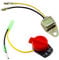 HURI On Off Stop Switch with Oil Sensor for Petrol Engine Honda GX160 GX200 GX240 GX270 GX340 GX390 Replacement 36100-ZE1-015 36100-883-005